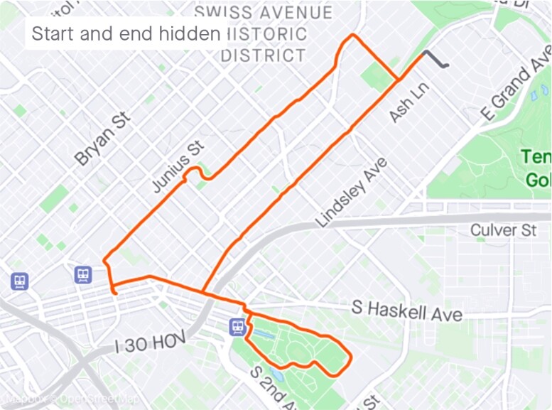 A map of my lunch ride with Milo