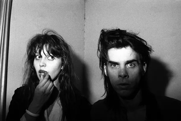 Anita Lane and Nick Cave, The Venue, St Kilda (mid-1980s) (Photograph by Peter Milne)
